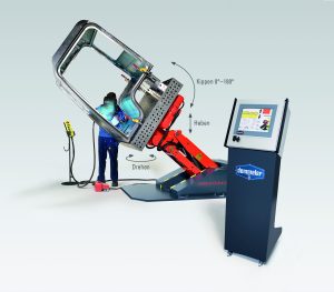Der Manipulator Ergonomix M2000 von Demmeler verfügt optional über eine Teach-Steuerung. (Bild: Demmeler Maschinenbau GmbH & Co. KG)