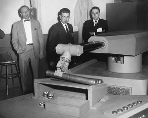 Der erste Industrieroboter in den USA mit Namen Unimate #001 kam im Jahre 1959 auf den Markt. (Bild: Robotic Industries Association)